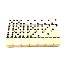  JOGO DE DOMINO PROFISSIONAL DE OSSO ESTOJO 28 PEÇAS REF-5010