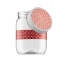 POTE PET TR 1000ML POA VERMELHO REF-6815