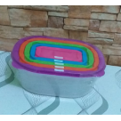 JOGO POTE PLT COLOR OVAL 5 PCS REF-UB1516