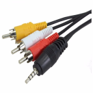 CABO PLUG P2 P3 X 3 RCA 2 MT TV LG PHILIPS SAMSUNG E OUTRAS