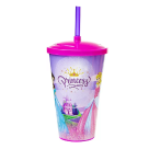 COPO 600ML C/ TAMPA E CANUDO PRINCESS REF-901
