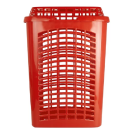 CESTO TELADO RETANGULAR VERMELHO 72 LTS REF-935