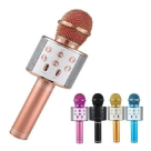 MICROFONE SEM FIO BLUETOOTH KARAOKÊ REF-WS858 GRAVADOR COM SOM