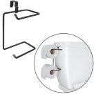 SUPORTE DUPLO PARA PAPEL HIGIENICO PARA CAIXA ACOPLADA BLACK REF-1453BL