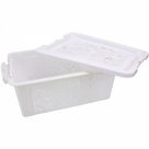 CESTA PLASTICA BAIXA TAMPA COM TRAVA 36,5X26,5X15CM REF-CK1708