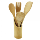 KIT DE PEGADORES BAMBU COM SUPORTE 5PCS REF-CK879