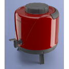 BOTIJAO AREZZO 5,0L COM TORNEIRA VERMELHA REF-71160