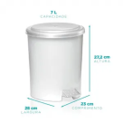 LIXEIRA DE PEDAL 7 LTS BR REF-744981