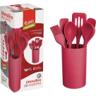 CONJUNTO DE UTENSILIOS DE COZINHA SILICONE REF-SIL3338VM