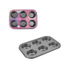 FORMA P/ 06 CUPCAKES C/ SILICONE 26X18X3CM REF-12635