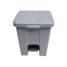 LIXEIRA PEDAL 8LTS CINZA REF-871
