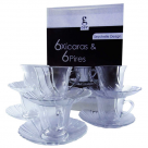 SET DE 12 PECAS SENDO 6 XICARAS E 6 PIRES 236ML REF-HAX50E