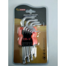 JOGO DE CHAVE TORX CABO LONGO C/09 PCS REF-12734