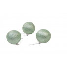 BOLA NATAL C/GLITER C/3 6 CM REF-66972006