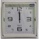 RELOGIO DE PAREDE QUADRADO 22,5CM PT/BC REF-CO9118578