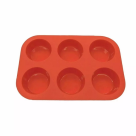 FORMA DE SILICONE PARA 6 CUPCAKES REF-13278