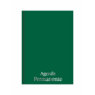 AGENDA CUSTURADA VERDE ESCURO MIOLO PERMANENTE REF-5694
