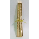 VELA ESPIRAL LINHA GLITTER BOX C2 25CM DOURADO REF-47570-152