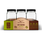 KIT POTE LISO 1,3L ECO PRETO REF-101997190105