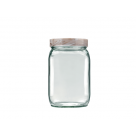 POTE QUADRADO 0,75L MIX BRANCO CARRARA/MARROM JASPER REF-101528552046