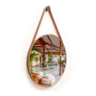 ESPELHO REDONDO DECORATIVO COM ALCA 38 38 2,7CM REF-FC1975C