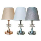 ABAJUR BIVOLT 40W COM BASE  EM METAL E VIDRO 21X35 REF-AL55013