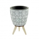 VASO CERAMICA 10,5X7,5X7,5CM REF-CK5056