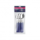 COLHER DE MESA SATURNO SACO 6 PÇS AZUL