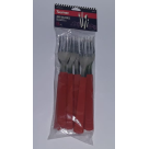 GARFO VERMELHO 6 PÇS REF-7091/6