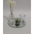 KIT DECORATIVO 4 PECAS 1 BANDEJA ESPELHADA 1/PLAN 1/COPO DE VELA E UM VASO REF-IM51042