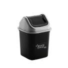 LIXEIRA QUADRADA BASCULANTE 3,6L BLACK STEEL REF-0561