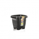 CONJ.VASO QUADRADO C/2PCS PRETO 800ML REF-1383