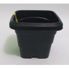 VASO 1 LT C/2 QUADRADO PRETO REF-7001