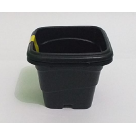 VASO 400ML QUADRADO C/2 PRETO REF-252