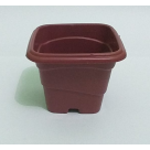 VASO 400ML QUADRADO MARRON REF-250