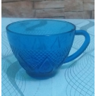 XICARA DE VIDRO HEART BLUE 250ML REF-CUP35