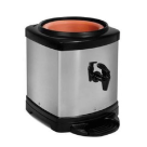 SUPORTE P/ GALÃO DE ÁGUA INOX COM CUBA DE BARRO