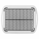 BANDEJA ANTIDERRAPANTE PLASTICO 38X28,5CM REF-CK5237