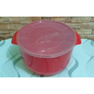 SALADEIRA 9,5LTS VERMELHA C/TAMPA REF-60101