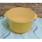 SALADEIRA 9,5 LTS AMARELO C/TAMPA REF-60102