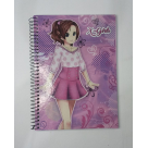 CADERNO CAPA DURA 96 FLS 1X1 X-GIRL