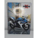 CADERNO CAPA DURA 96 FLS 1X1 MOTO