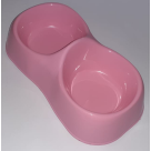 COMEDOURO DUPLO ROSA REF-23106