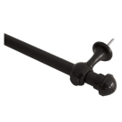 KIT VARAO CORTINA ACO ALPHA 1M IMBUIA 19MM REF-229