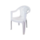 CADEIRA POLTRONA PLÁSTICA SUPER-RESISTENTE BRANCA TAMBAÚ PLASTEX COD.50740