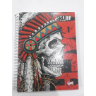 CADERNO 10X1 SKULL 200 FOLHAS