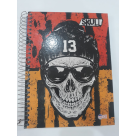 CADERNO 12X1 SKULL 240 FLS