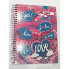 CADERNO  UNIVERSITARIO  CAPA DURA  12X1  240 FLS  LOVE