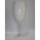 VASO DE VIDRO DECOR COM PE BRANCO REF-45248-311