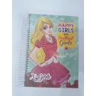 CADERNO 20 MATERIAS 400 FLS X-GIRLS COD.95